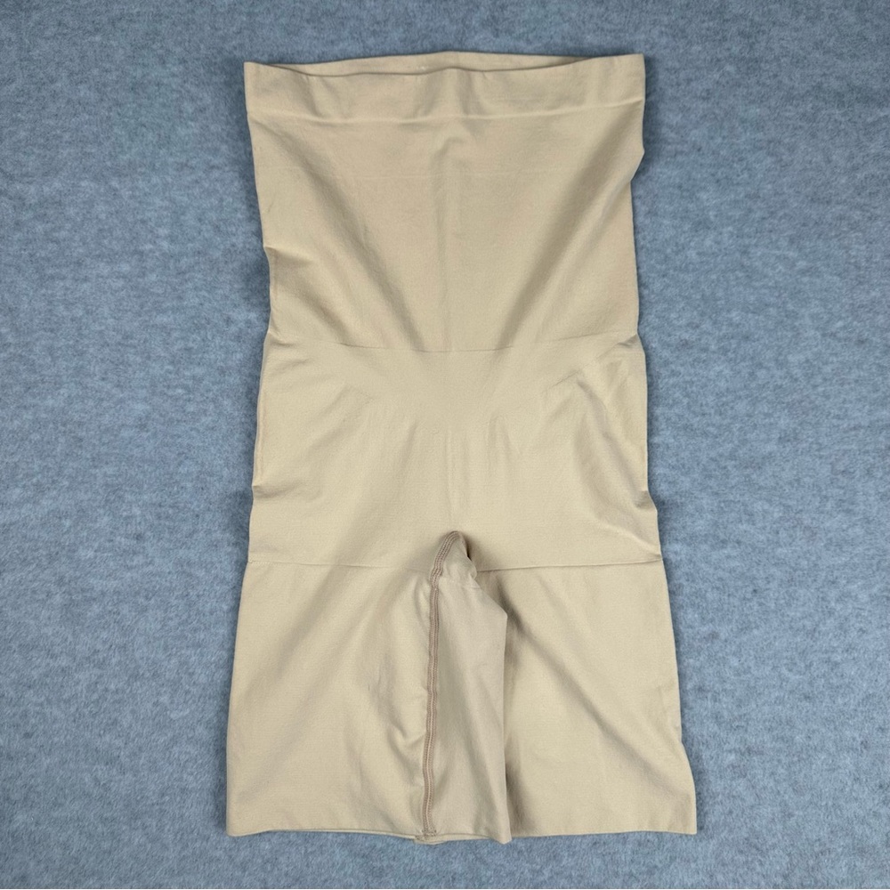 SPANX Shapewear Shorts Womens Large (Fits like a Small) Beige Nude NWOT Slimming